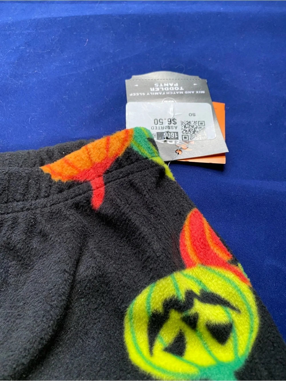 New Halloween Hyde & Eek! Black Fleece Pumpkin 18M Pajama Pants